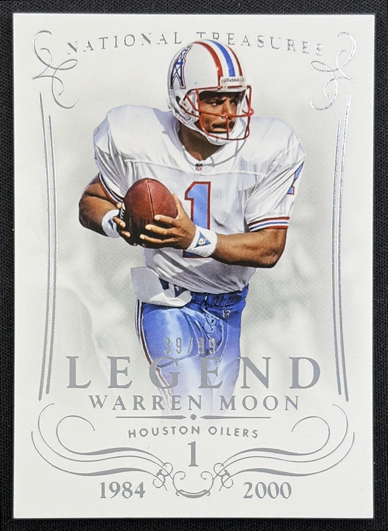Warren Moon 2016 Panini National Treasures Century Materials /99