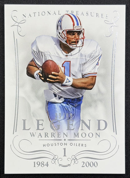 Warren Moon 2016 Panini National Treasures Century Materials /99