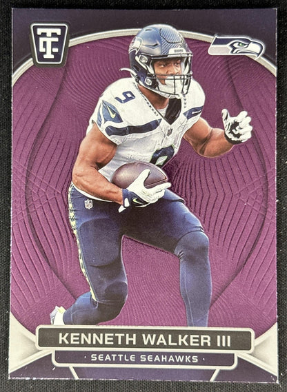 Kenneth Walker III 2024 Panini Totally Certified Marron Seahawks front