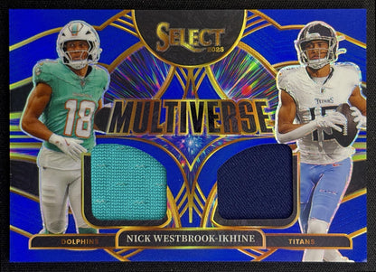 Nick Westbrook-Ikhine 2025 Panini Select Multiverse Jerseys Blue Prizm