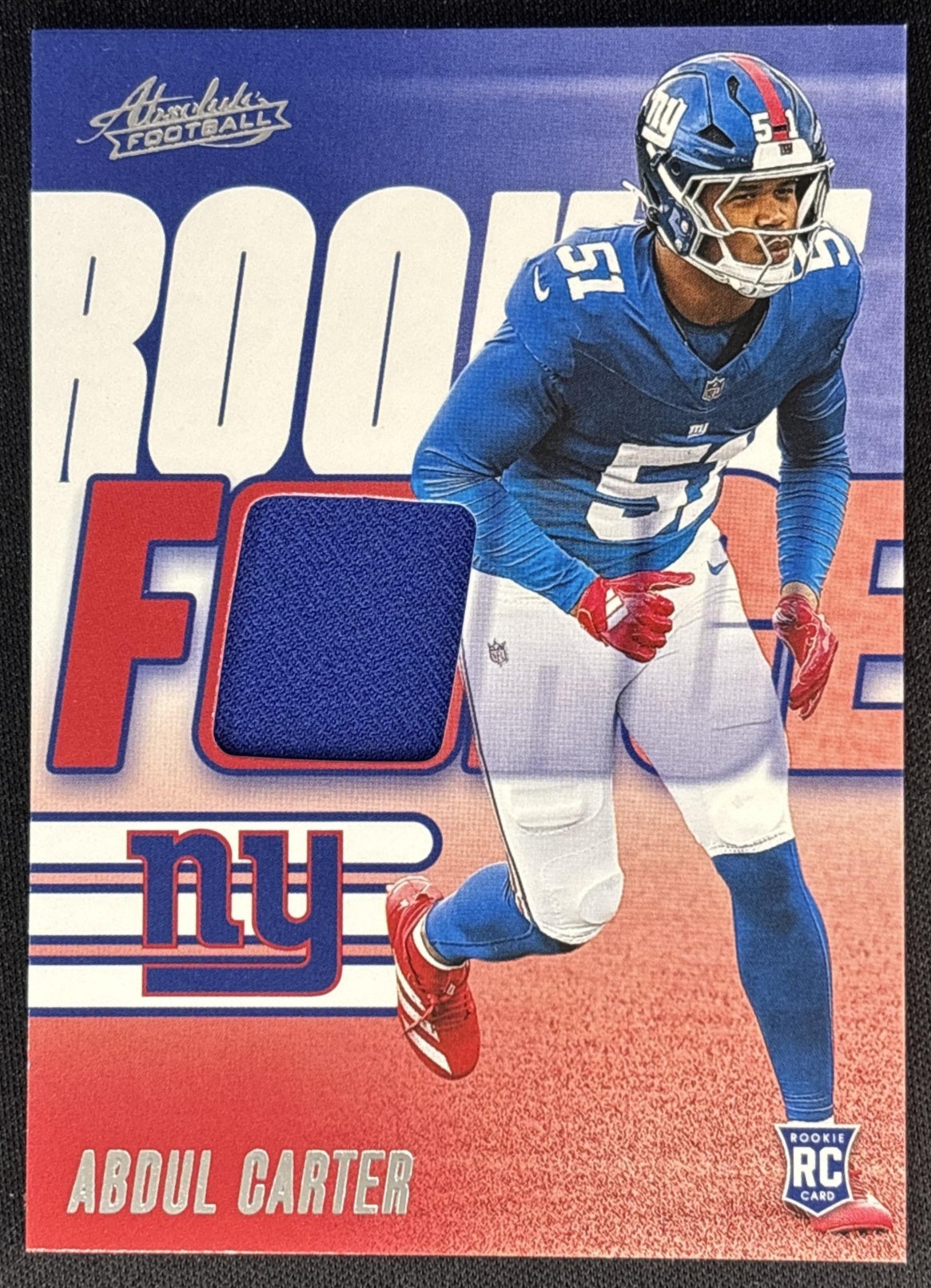 Abdul Carter 2025 Panini Absolute Rookie Force Giants