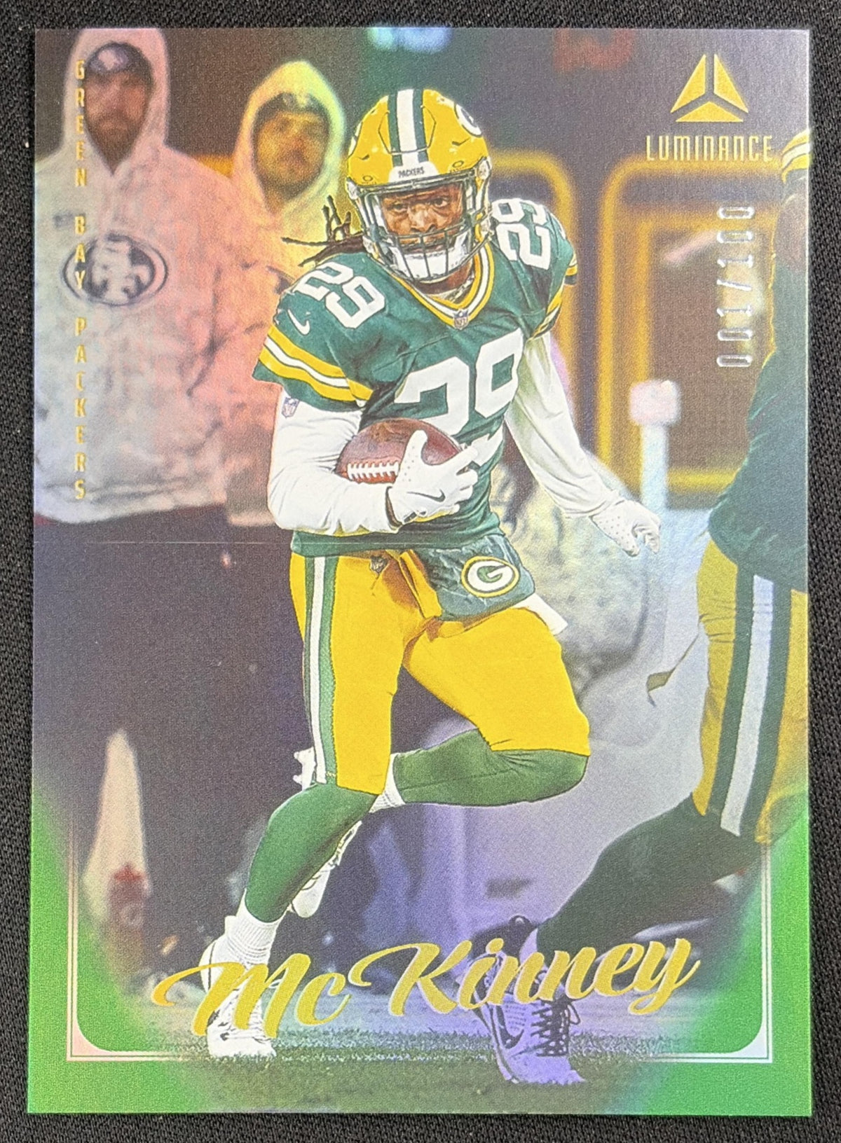 Xavier McKinney 2025 Panini Luminance Green /100 Packers