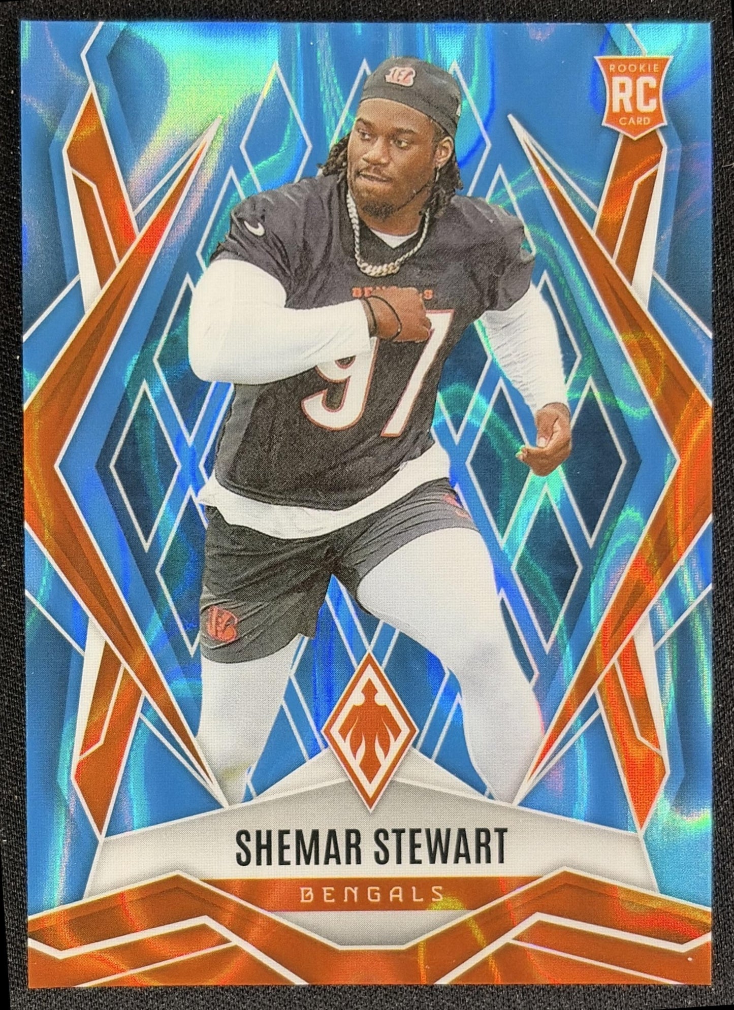 Shemar Stewart 2025 Panini Phoenix Light Blue Lava Prizm /325 Bengals