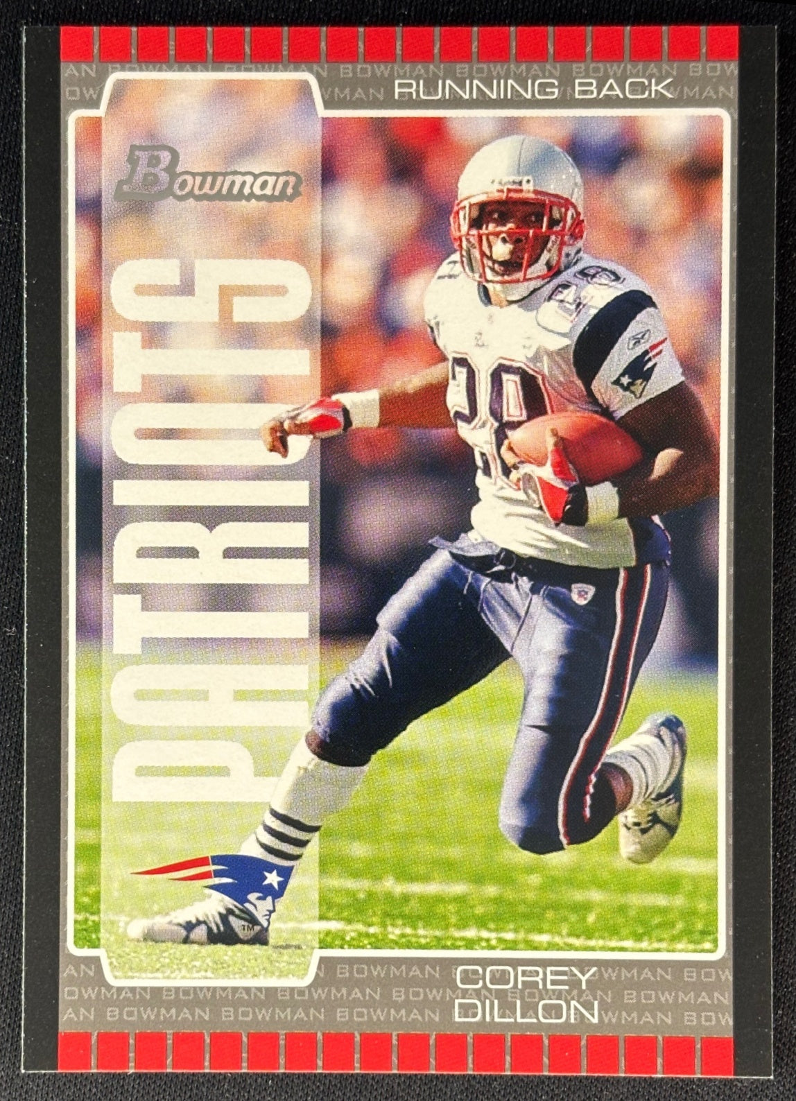 Corey Dillon 2005 Bowman Patriots Sports Trading Cards