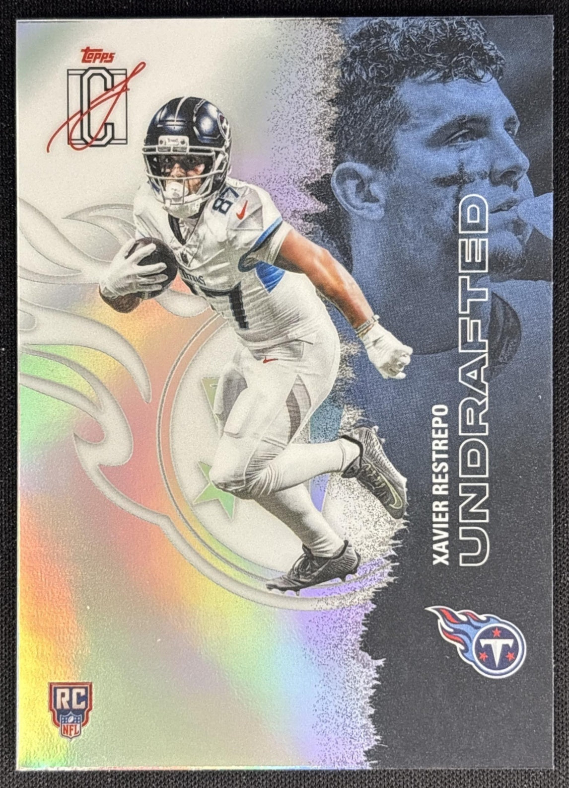 Xavier Restrepo 2025 Topps Signature Class Chrome Rookie White Refractor Titans Sports Trading Cards