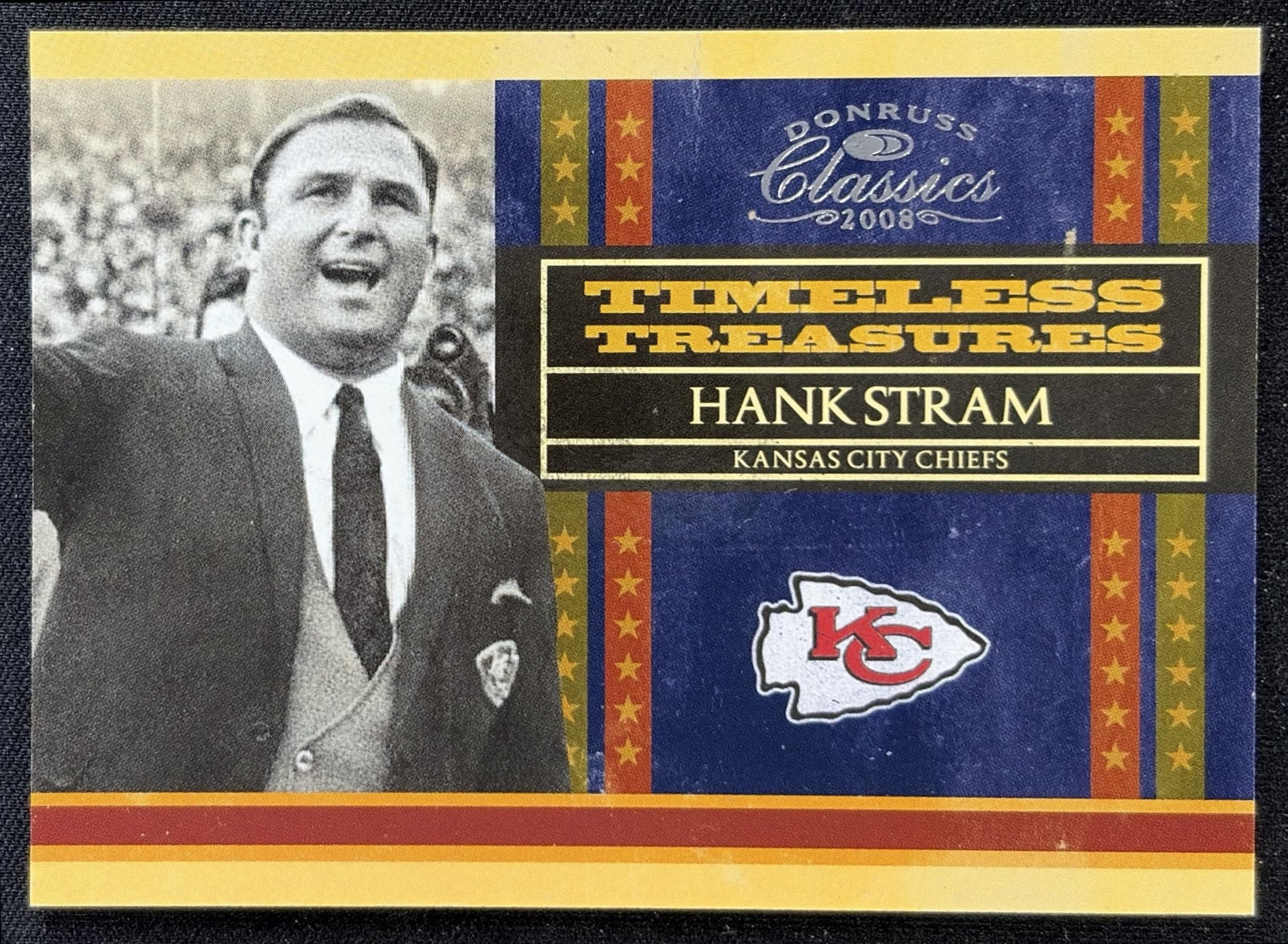Hank Stram 2008 Donruss Classics Timeless Treasures /1000 Chiefs front