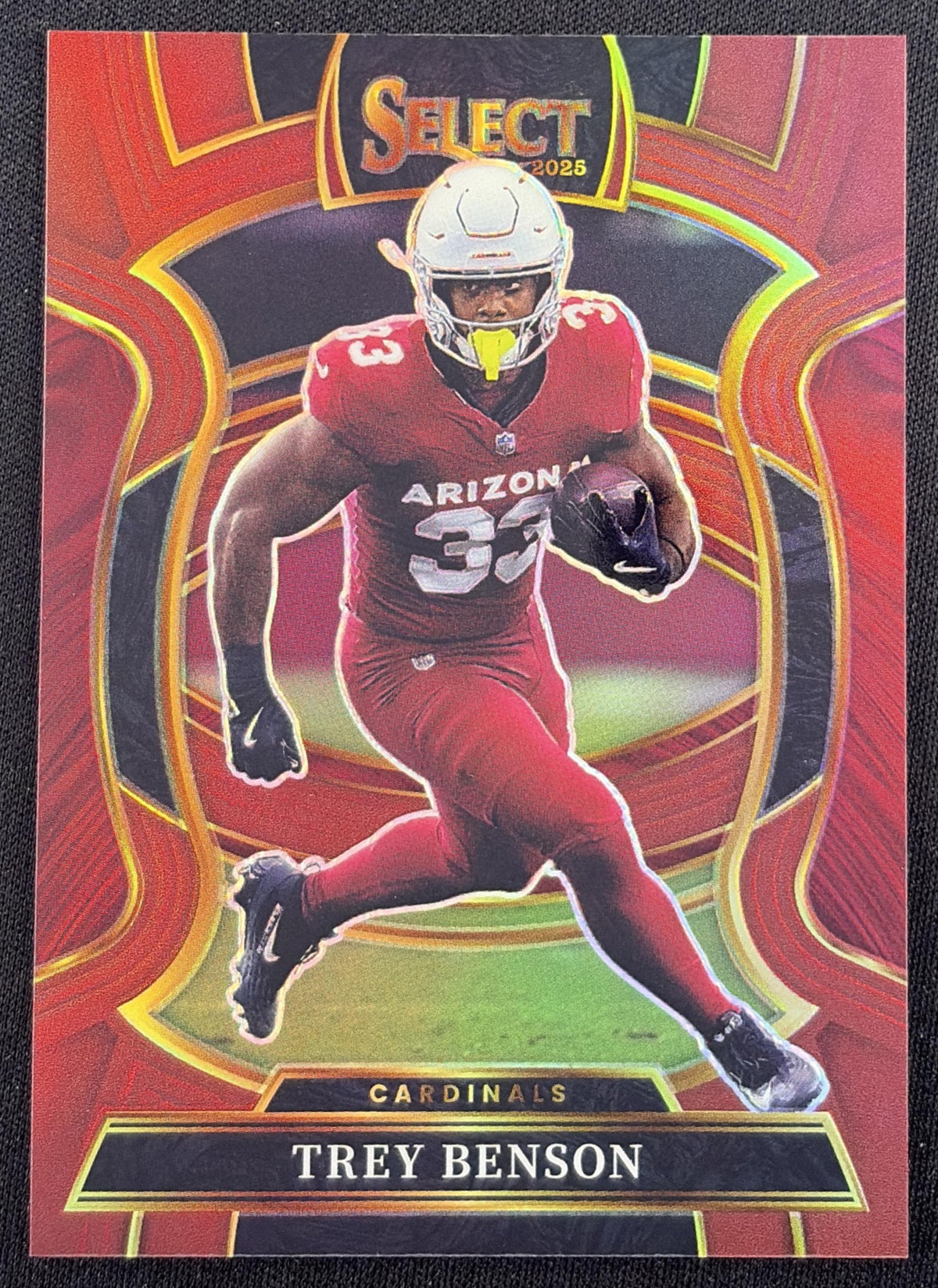 Trey Benson 2025 Panini Select Concourse Maroon Prizm /149 Cardinals