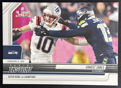 Ernest Jones 2026 Panini Instant Super Bowl LIX Champions Seattle Seahawks