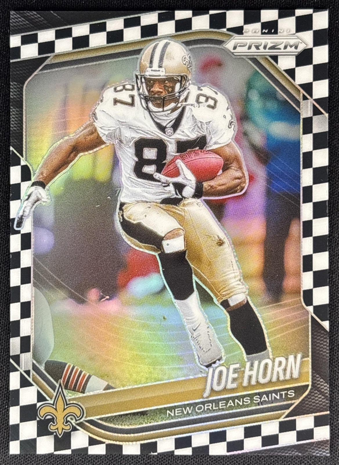 Joe Horn 2025 Panini Prizm Black & White Checker Saints Sports Trading Cards
