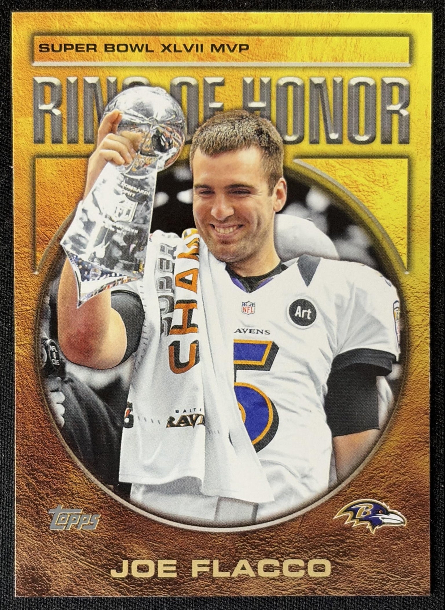 Joe Flacco 2026 Topps Ring of Honor Ravens front