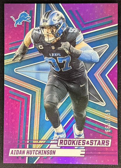 Aidan Hutchinson 2025 Panini Rookies & Stars Purple /999