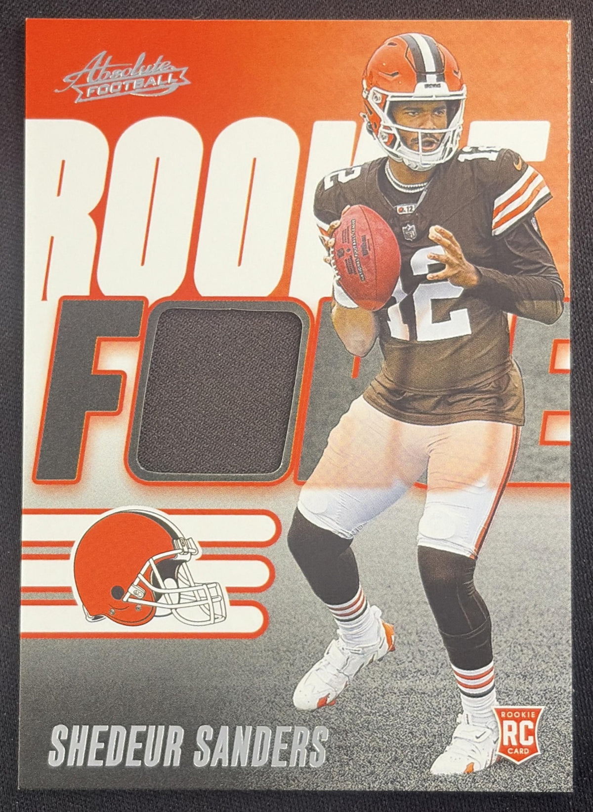 Shedeur Sanders 2025 Panini Absolute Rookie Force Browns