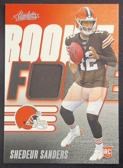 Shedeur Sanders 2025 Panini Absolute Rookie Force Browns