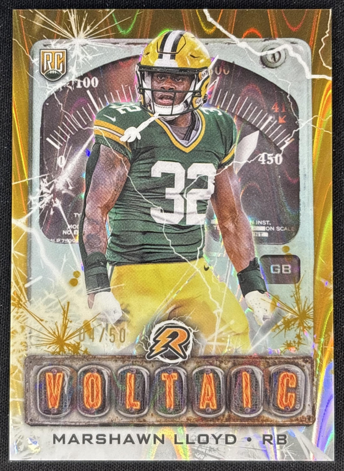 MarShawn Lloyd 2024 Topps Resurgence Voltaic Gold Power Surge /50 Packers