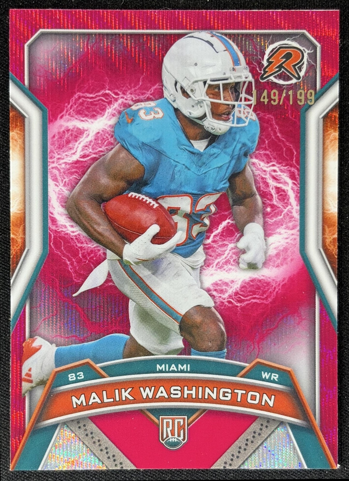 Malik Washington 2024 Topps Resurgence Crimson Surge /199 Dolphins