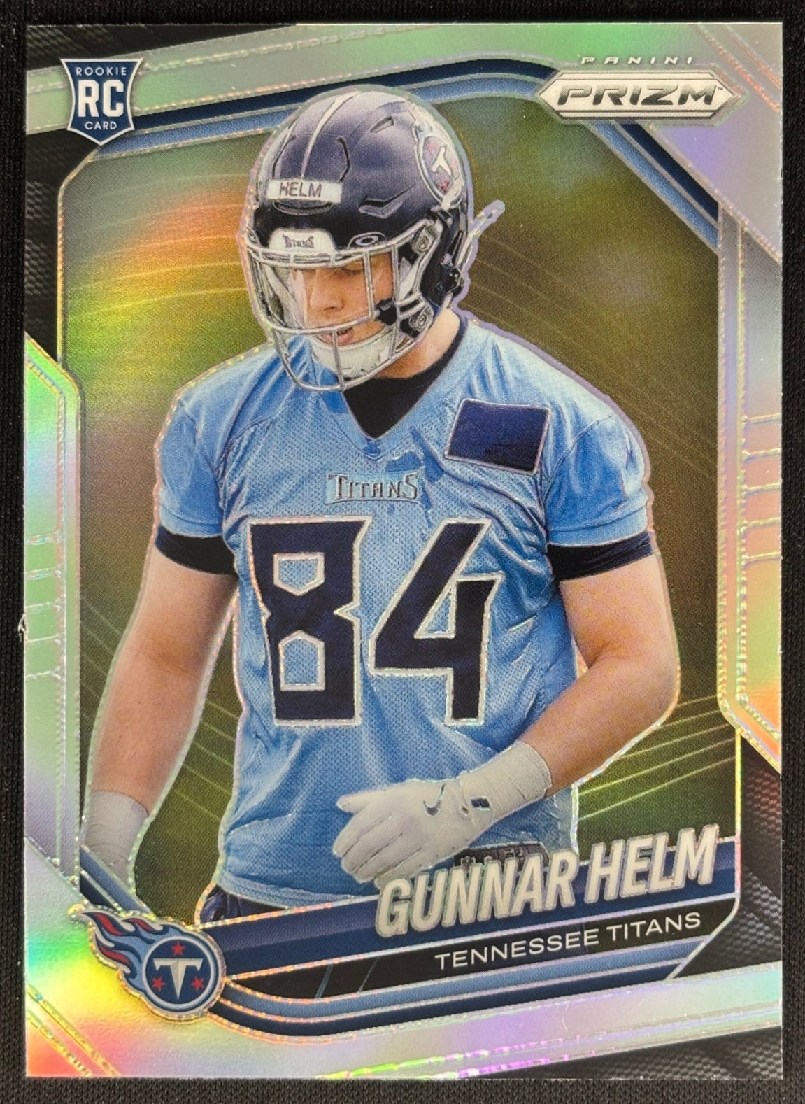 Gunnar Helm 2025 Prizm Silver Titans Sports Trading Card