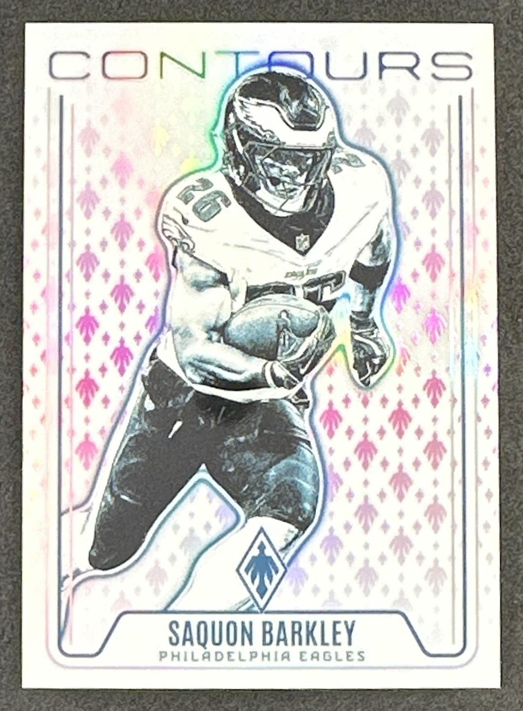 Saquon Barkley 2024 Panini Phoenix Contours Pink /80 Eagles