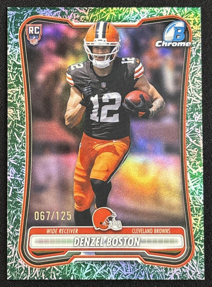 Denzel Boston 2026 Bowman Chrome NFL Gridiron Refractor /125 Browns