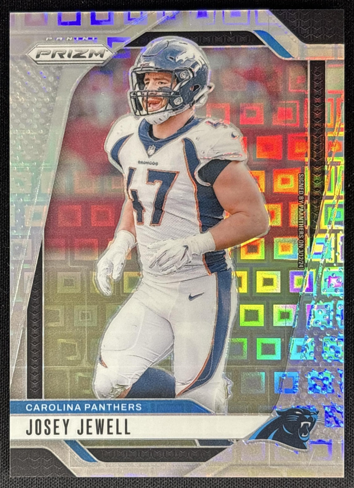 Josey Jewell 2024 Panini Prizm Pandora /400 Panthers Sports Trading Card