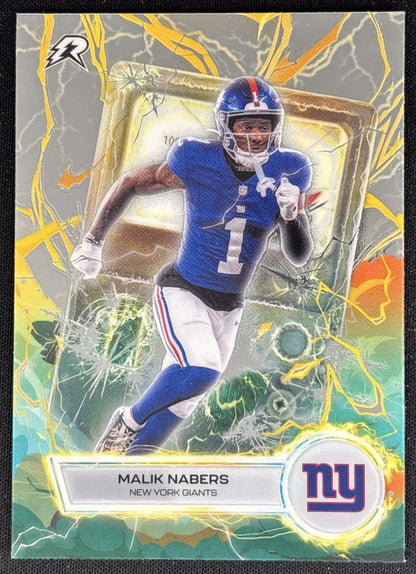 Malik Nabers 2025 Topps Resurgence Voltaic Giants