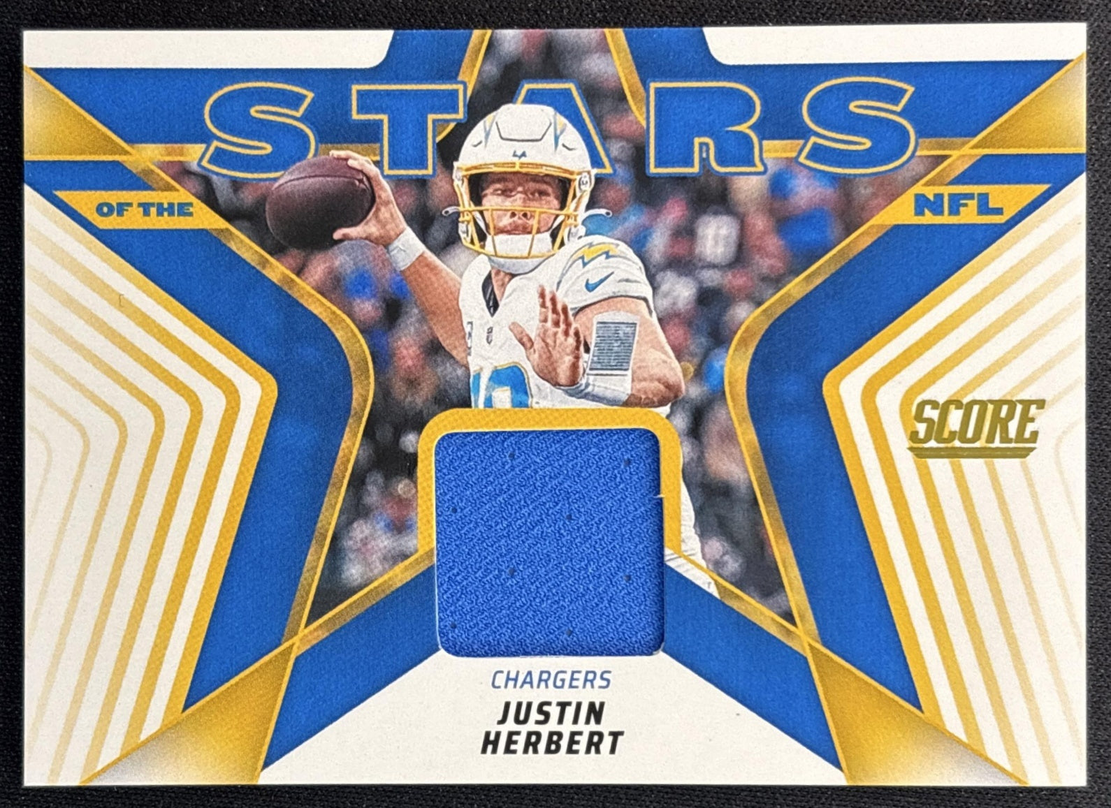 Justin Herbert 2025 Panini Score Stars of the NFL Jersey Chargers