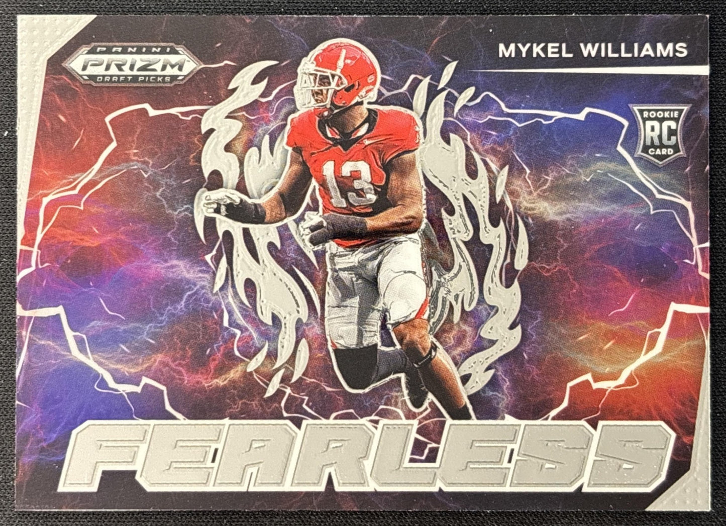 Mykel Williams 2025 Panini Prizm Draft Picks Fearless Bulldogs 49ers front