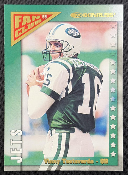 Vinny Testaverde 1999 Donruss Fan Club Gold /5000 Jets New York Jets