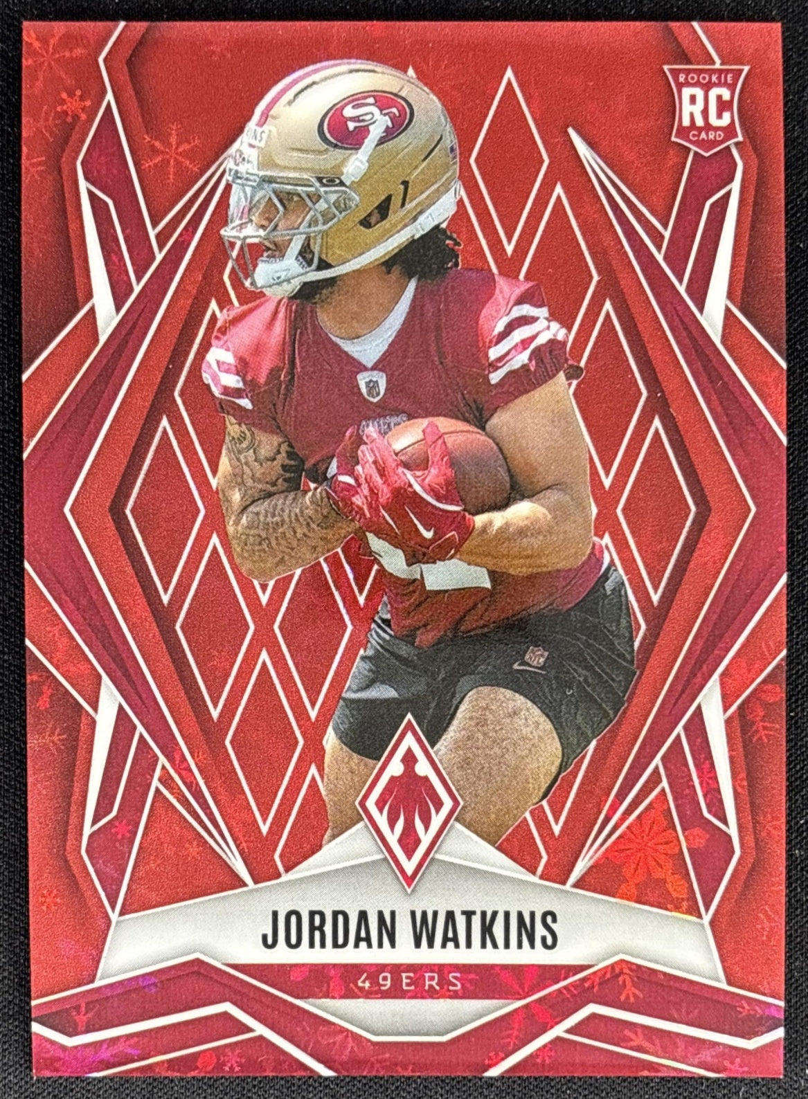 Jordan Watkins 2025 Panini Phoenix Red Winter Prizm /399 49ers
