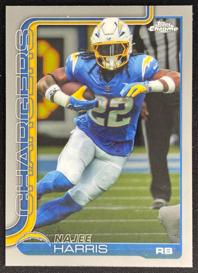 Najee Harris 2025 Topps Chrome Chargers Sports Trading Cards