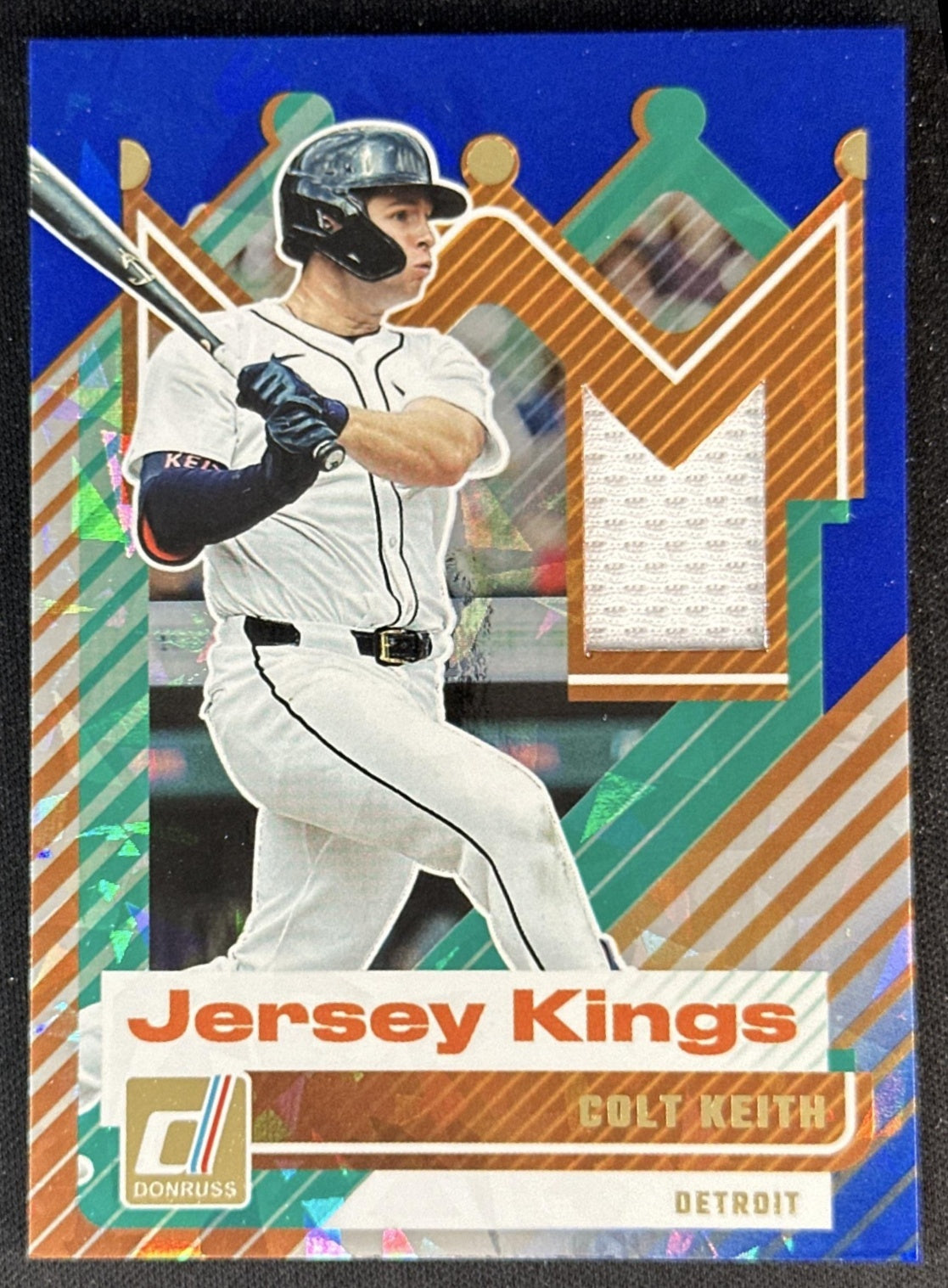 Colt Keith 2025 Panini Donruss Jersey Kings Blue Ice Tigers