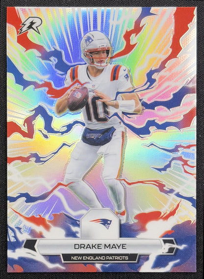Drake Maye 2025 Topps Resurgence Refractor Patriots