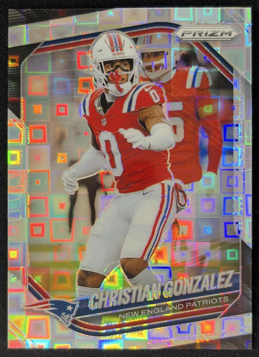 Christian Gonzalez 2025 Panini Prizm Pandora /400 Patriots Football