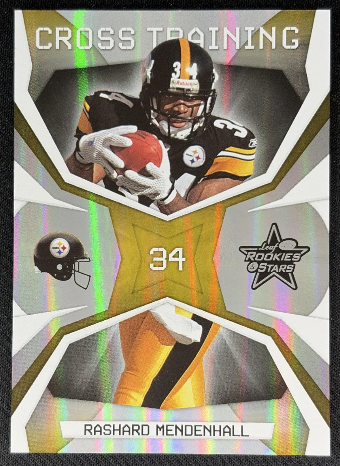 Rashard Mendenhall 2008 Rookies & Stars Cross Training Gold /500 Steelers