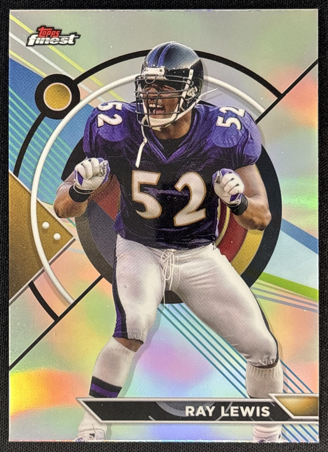Ray Lewis 2024 Topps Finest Refractor Ravens