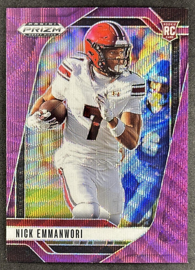 Nick Emmanwori 2025 Panini Prizm Draft Picks Purple Wave Gamecocks Sports Trading Card