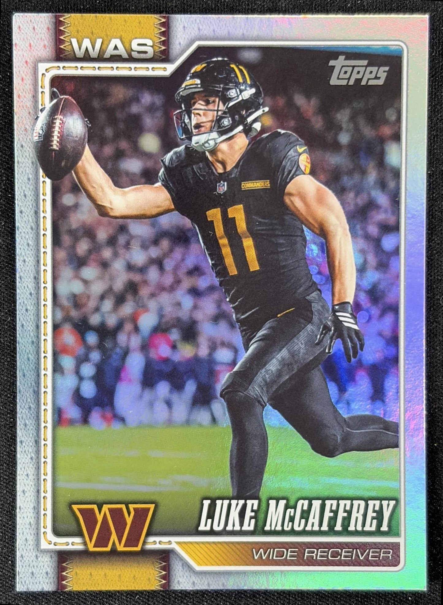 Luke McCaffrey 2026 Topps Rainbow Foil Commanders