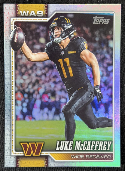 Luke McCaffrey 2026 Topps Rainbow Foil Commanders