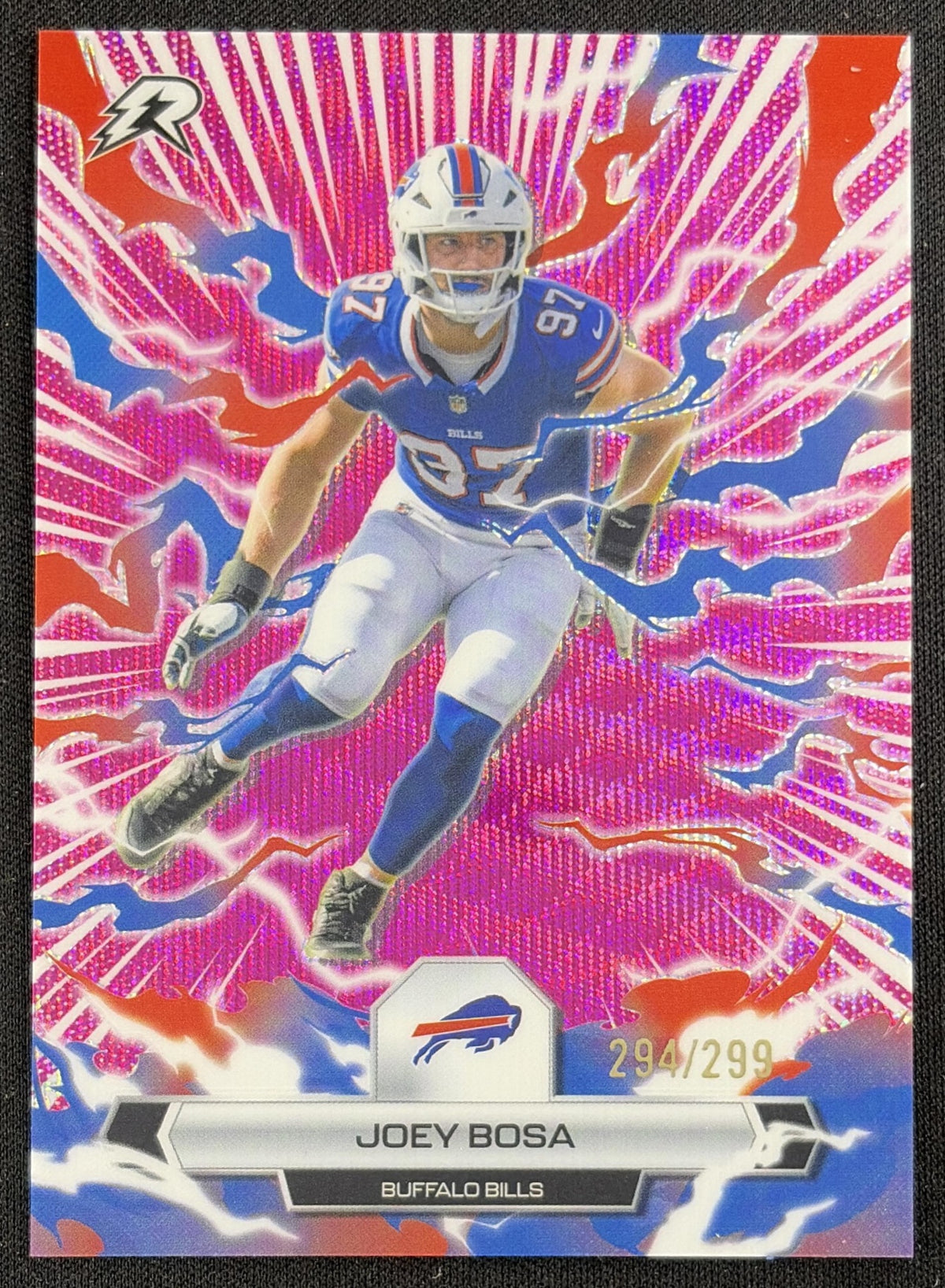 Joey Bosa 2025 Topps Resurgence Magenta Surge Refractor /299 Bills Sports Trading Card