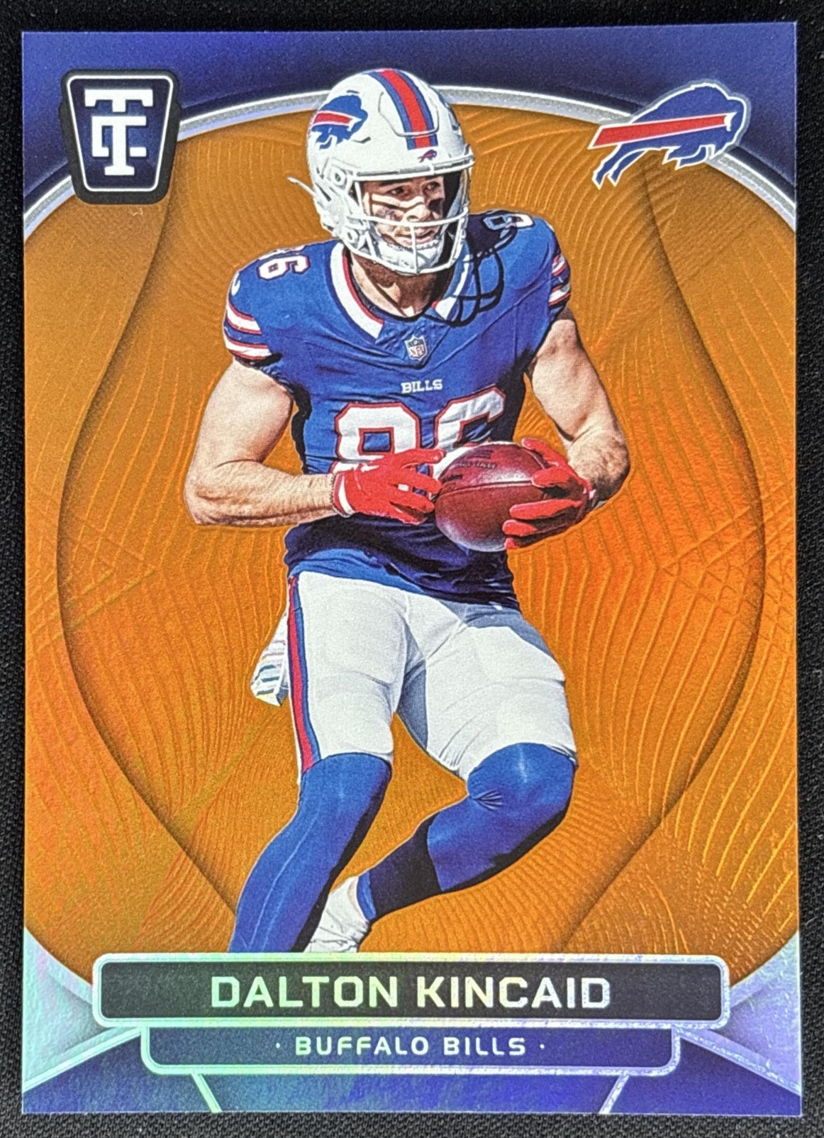 Dalton Kincaid 2024 Panini Totally Certified Mirror Platinum Orange /99 Bills
