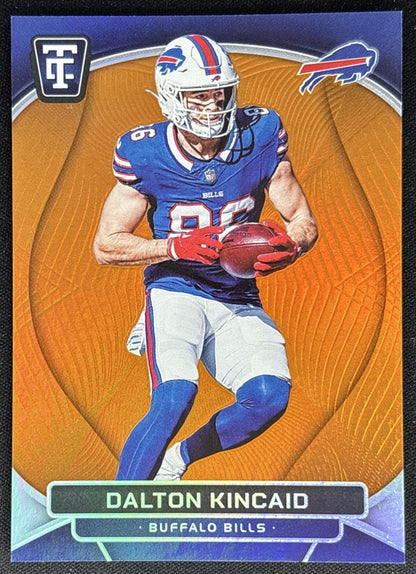 Dalton Kincaid 2024 Panini Totally Certified Mirror Platinum Orange /99 Bills