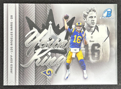 Jared Goff 2026 Bowman Young Kings Chrome Rams Sports Trading Card