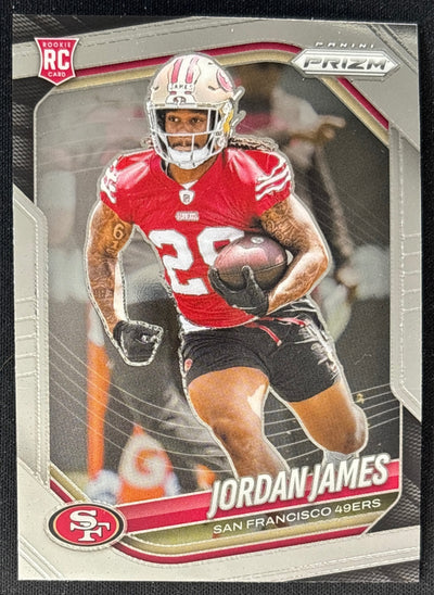 Jordan James 2025 Prizm 49ers Sports Trading Card