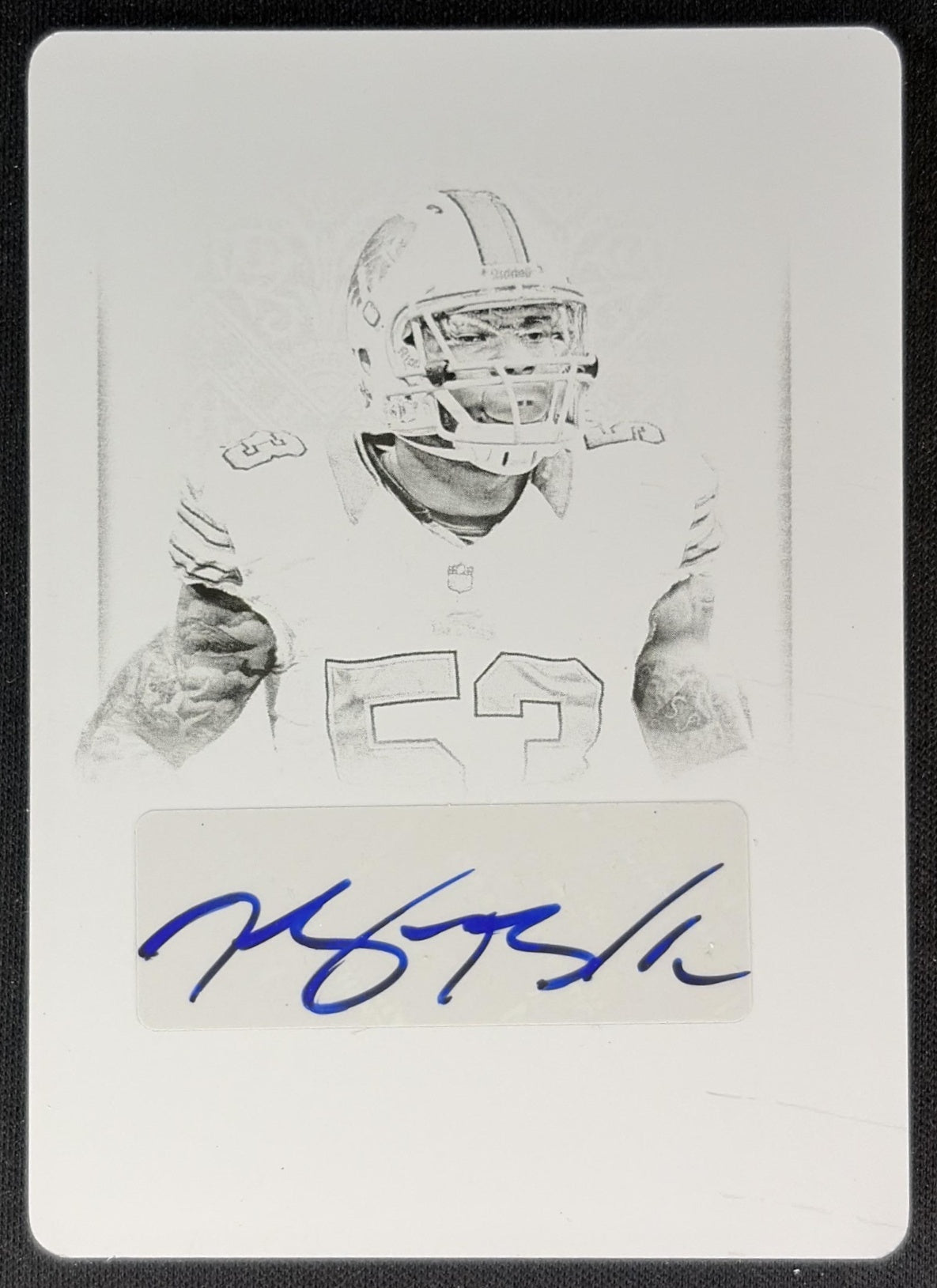 Nigel Bradham 2012 Panini National Treasures Printing Plates Black 1/1 Bills front