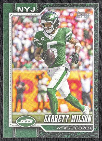 Garrett Wilson 2026 Topps Team Color Border Variation Jets