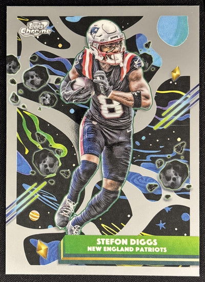 Stefon Diggs 2025 Topps Cosmic Chrome Patriots Sports Trading Cards