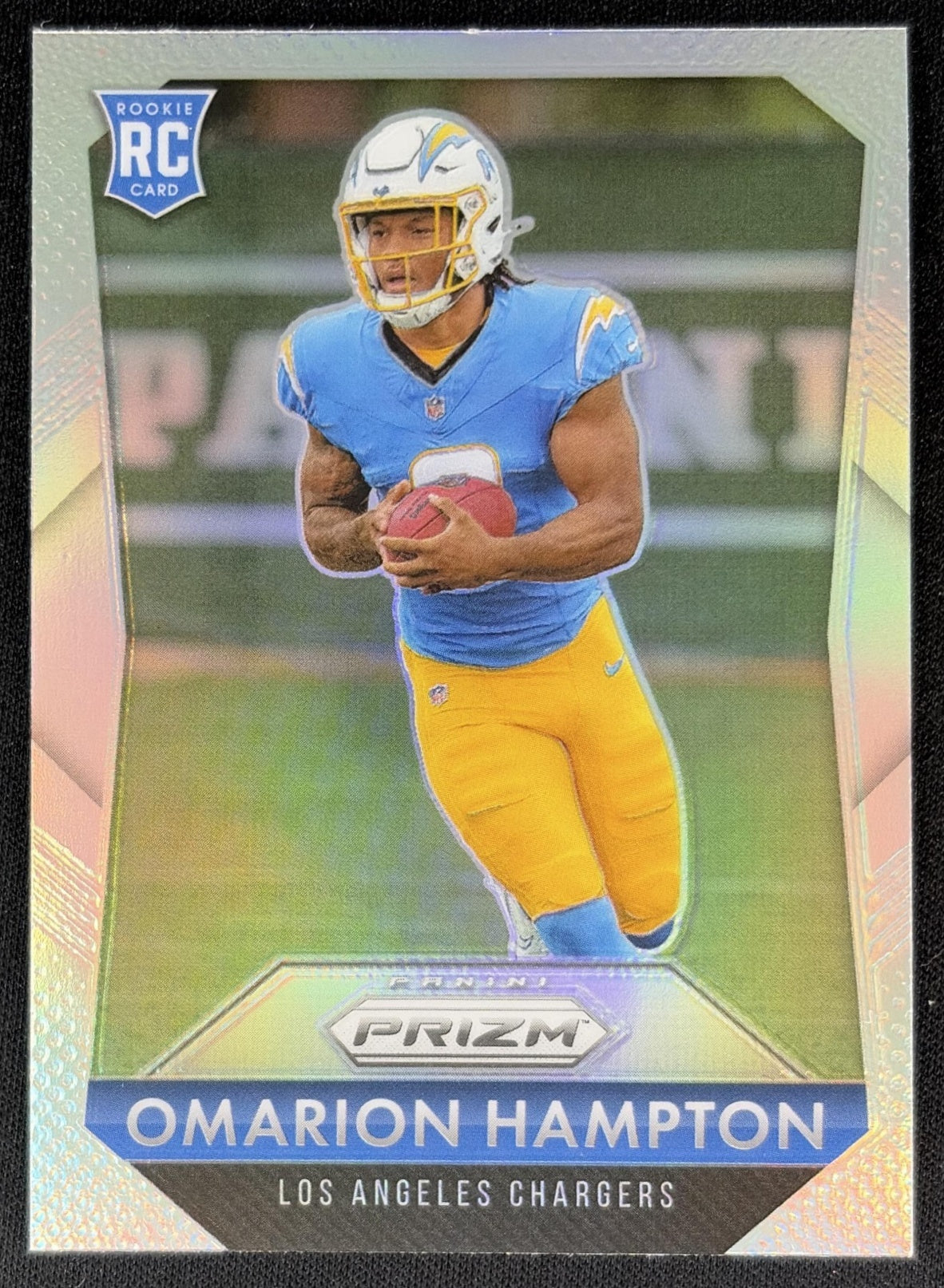 Omarion Hampton 2025 Panini Prizm Rookie Flashback Silver Chargers Default Title Sports Trading Cards