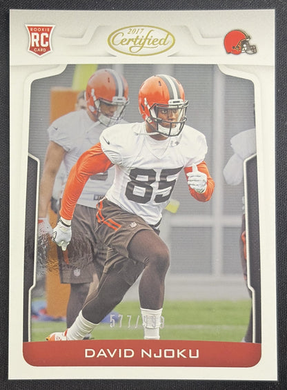 David Njoku 2017 Panini Certified /999 Browns