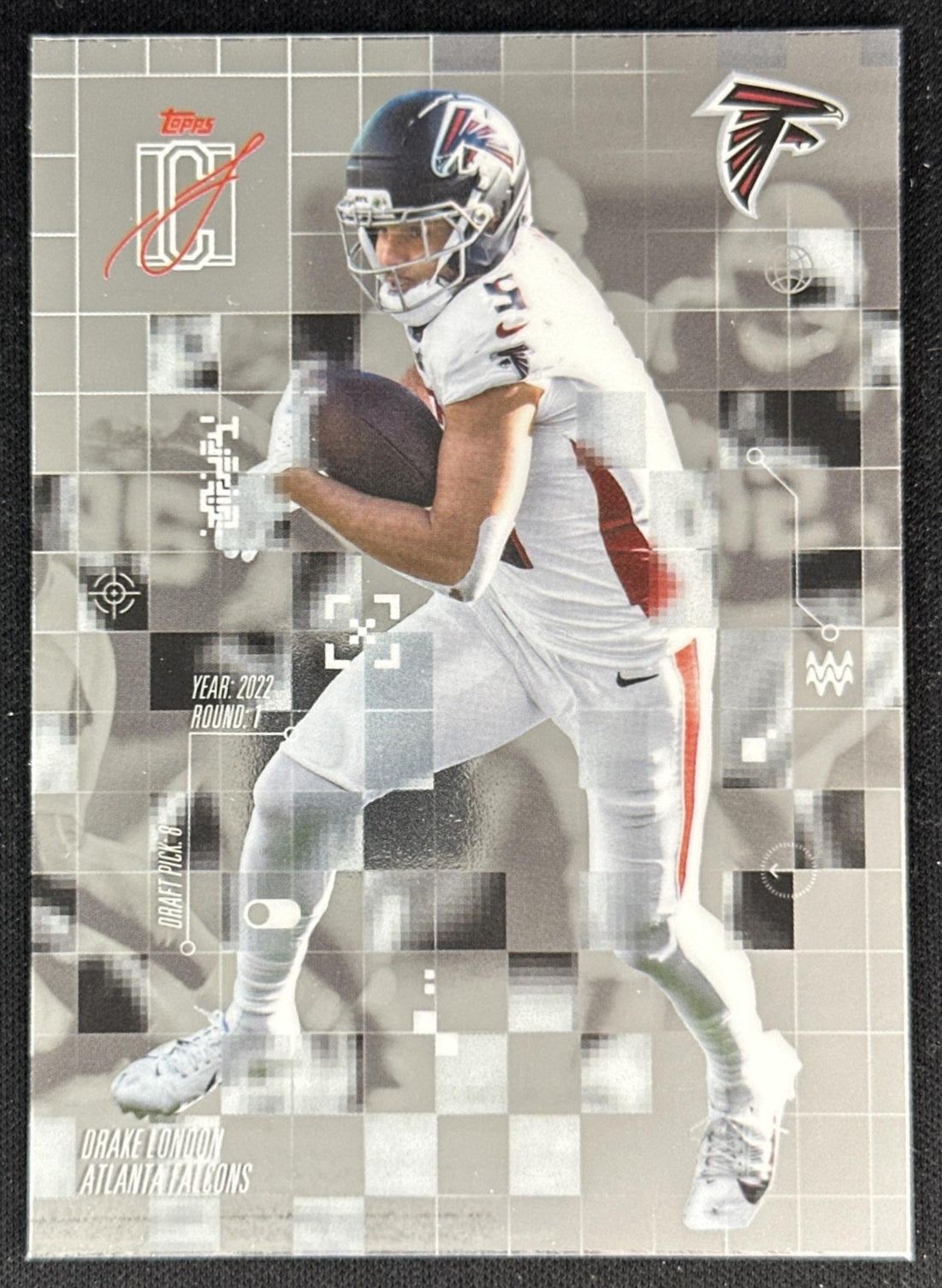Drake London 2025 Topps Signature Class After Image Falcons front