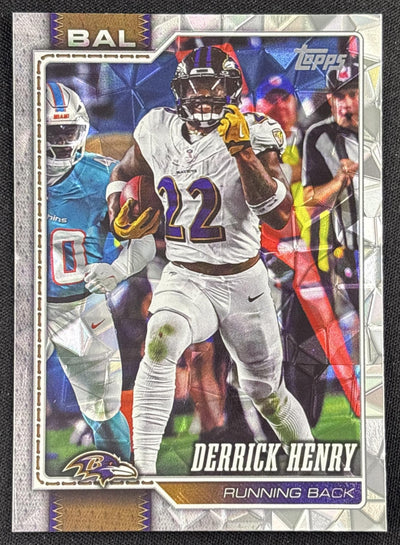 Derrick Henry 2026 Topps Diamante Foil Ravens Sports Trading Card