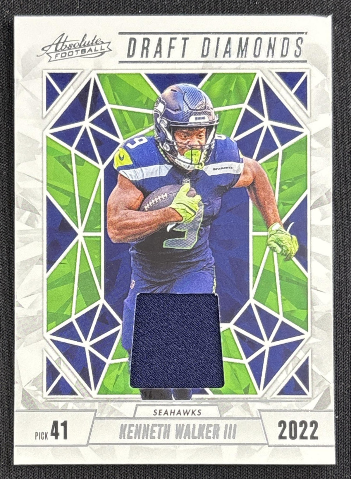 Kenneth Walker III 2024 Panini Absolute Draft Diamonds Jersey Seahawks